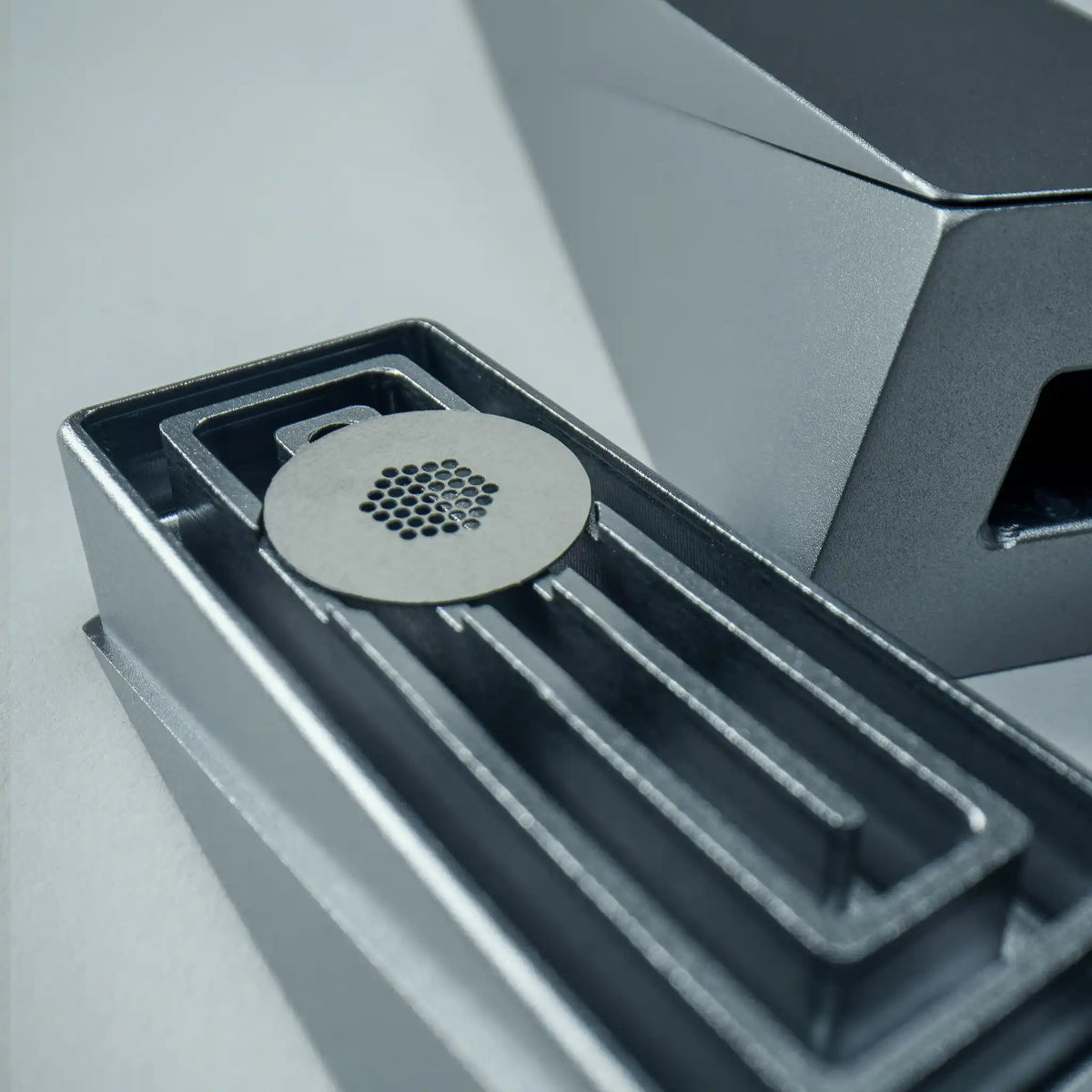 Tempest Field Kit titanium insert in a Tempest Labyrinth cavity