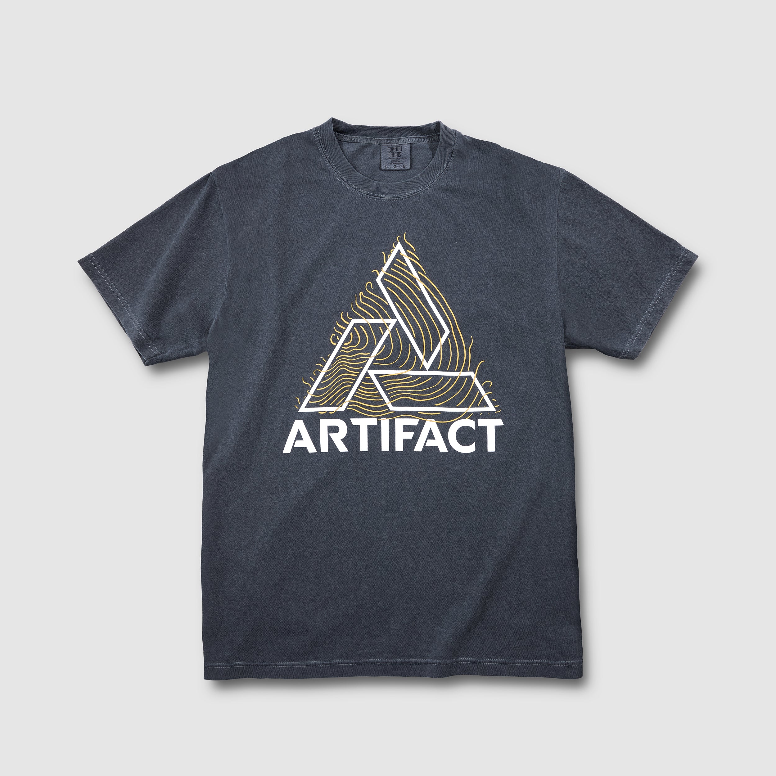 Artifact official branded t-shirt in vintage black - Front View